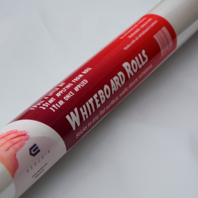 Dry erase self cling whiteboard rolls