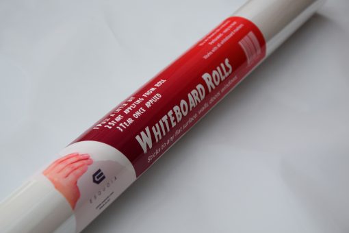 Dry erase self cling whiteboard rolls